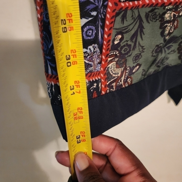 ZARA Multicolor Printed Wrap Effect Dress With Bow Size S - Picture 5 of 13